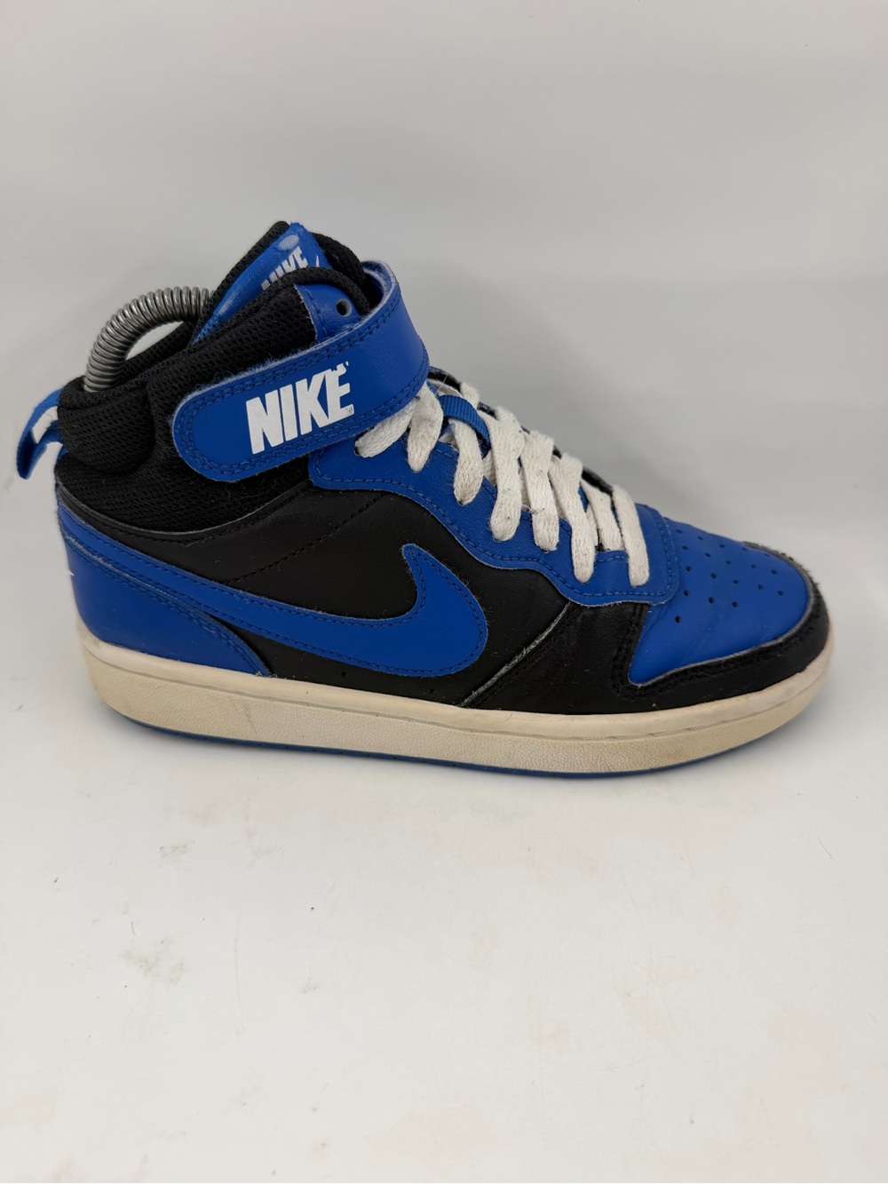 Nike Kids Court Borough Mid 2 - SZ 4Y- GS “Black Game Royal” Shoes Sneakers